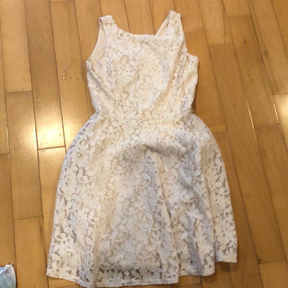 Cream lace dress